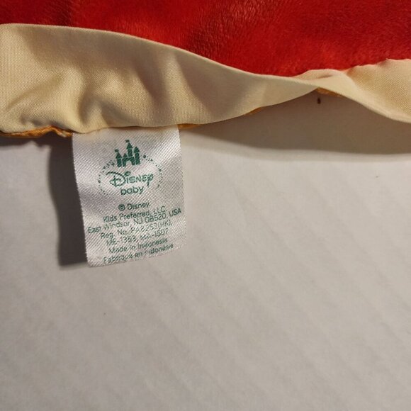 Disney Baby Mickey Mouse plush lovey security blanket crinkle ears red - Picture 3 of 5